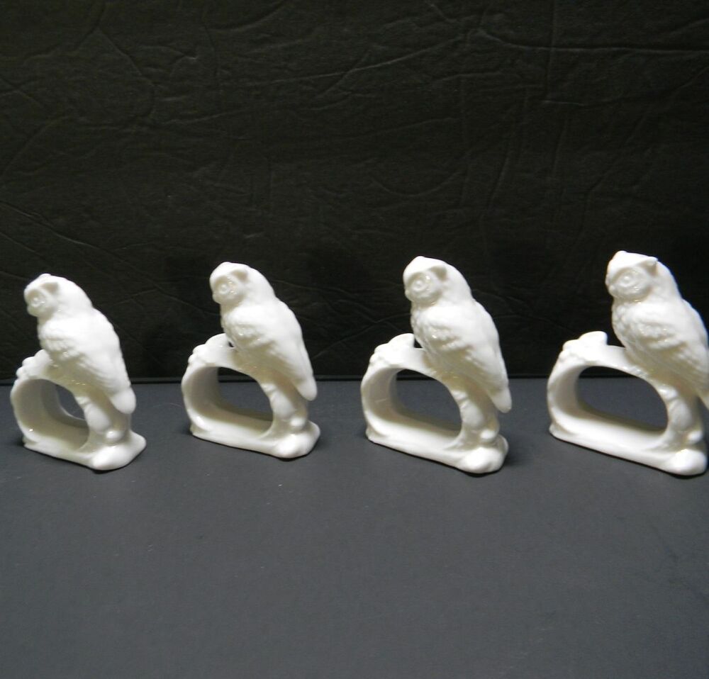 Vintage Owl Napkin Holder Ardalt Japan Set of 4